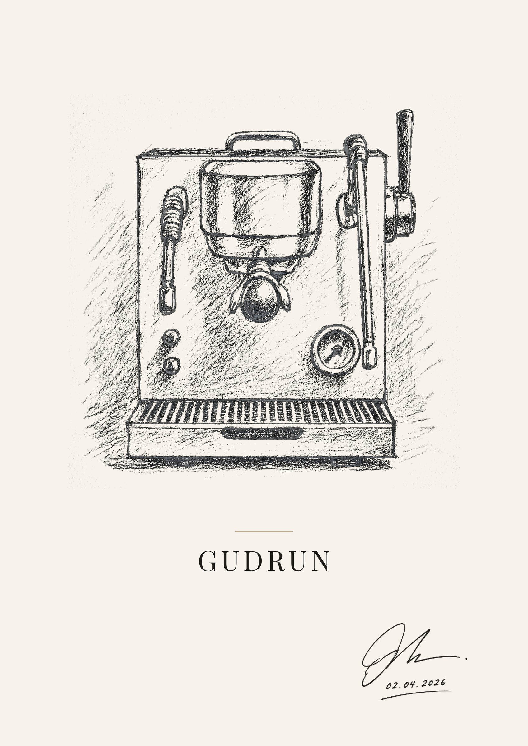 Poster · GUDRUN (Skizze)