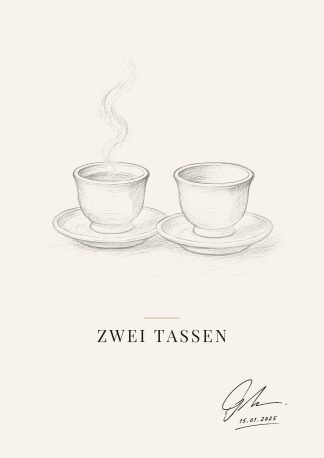 Poster · Zwei Tassen